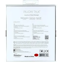 Dакуумний кліторальний стимулятор Pillow Talk Dreamy із кристалом Swarovski - мініатюра 7