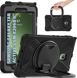 Чохол до планшета BeCover Heavy Duty Case With Stand Holder Samsung Galaxy Tab Active 5 SM-X306B 8" Black (710950)