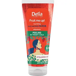 Скраб для обличчя та тіла Delia Cosmetics Fruit Me Up! Strawberry Face & Body Scrub 200 мл