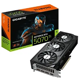 Відеокарта Gigabyte RTX 5070 Ti 16GB WINDFORCE OC V2 (GV-N507TWF3OCV2-16GD) (GDDR7, 256 bit, PCI-E v5.0 x16) - мініатюра 10