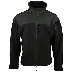 Флісова кофта Kombat UK Defender Tactical Fleece XXXL Чорна (1000-kb-dtf-blk-xxxl)