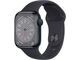 Смарт-годинник Apple Watch Series 8 GPS 41mm Midnight Aluminum Case w. Midnight Sport Band - Size S/M (MNU73/MNPC3)
