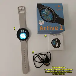 Смарт годинник T2 Pro Active 2 Bluetooth, встановлення свого фону, прийняття/здійснення дзвінків Білий - мініатюра 9