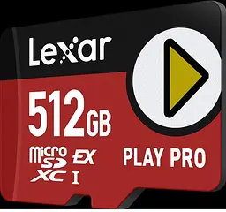 Карта пам'яті Lexar 512 GB microSDXC PLAY PRO Express (LMSXPS0512G-BNNNG) - мініатюра 2