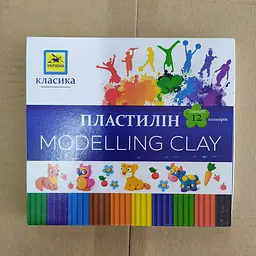 Пластилін «Класика», 12 кольорів, 240 г, ПЛ-003-МВ