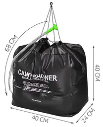Похідний душ Camp Shower 40 л туристичний переносний душ для дачі та кемпінгу Trizand 23494 - мініатюра 2
