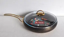 Сковорода-сотейник O.M.S. Collection 3241-28 black-gold
