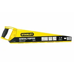 Ножівка по дереву Stanley Sharpcut L= 500 мм 11 зубів/1" (STHT20371-1) - мініатюра 2