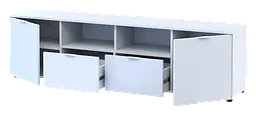 Комод Doros Рон 4 Білий 2 фасади 2 шухляди 180х38х50 (44900221) - мініатюра 4