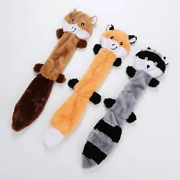 М'яка плюшева іграшка для прорізування зубів без набивання Derby Squeaky Dog Toy - мініатюра 5