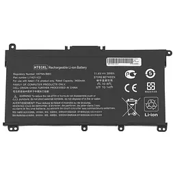Батарея Hewlett Packard для ноутбука HP HT03XL (Pavilion 14-CE 15-DA 15-CW 17-CA series) 11.4V 3400mAh 39Wh Чорний - мініатюра 2