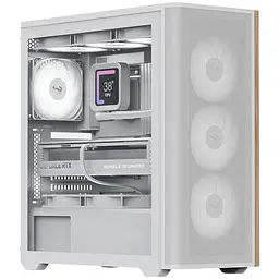 Корпус AeroCool D501A-G-WT-v2 (ACCM-DS01043.21) Білий без БЖ