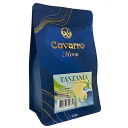Кава натуральна зернова Cavarro Mono Arabica Tanzania Kilimanjaro 250 г