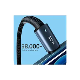 Дата кабель USB-C to Lightning 2.0m 20W black Essager (EXCTL-CGA01) - миниатюра 7