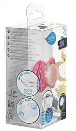 Силіконова ортодонтична пустушка Nuvita Air55 Cool Good Night, світиться в темряві, 6-12 міс., рожевий (NV7084GM) - мініатюра 3