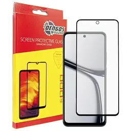 Скло захисне Dengos Full Glue Realme C65 (black) (TGFG-362)