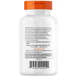 Масло криля Doctor's Best Real Krill 350 мг 60 капсул (DRB-00224) - мініатюра 3
