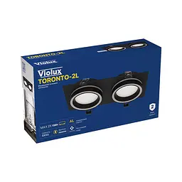 Світильник точковий Violux TORONTO-2L GX53 IP20 чорний ( 132103 ) - мініатюра 2