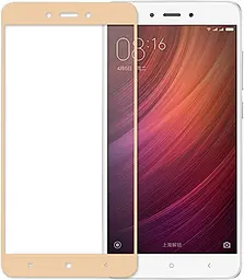 Захисне скло Veron Silk Printing Aura Xiaomi Redmi Note 4 gold - мініатюра 2