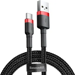 Кабель Baseus Cafule Type-C Cable 2A (3m) red/black (CATKLF-U91)