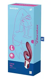 Вібратор-кролик Satisfyer Love Me 22 см бордовий - мініатюра 11