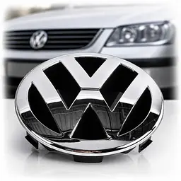 Емблема Volkswagen 135 мм Passat B5 01-05 Caddy 2004-2010 (3B0853601C)