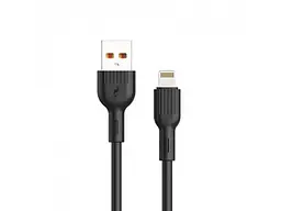 Кабель SkyDolphin S03L USB - Lightning 1м, Black (USB-000416)