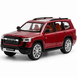 Колекційна машинка Toyota Land Cruiser 300 GR Sport 1:24 металева інерційна модель SUV зі світлом, звуком