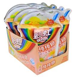 Льодяники Skittles Lollipop Fruit Pink Pack 54г - мініатюра 2