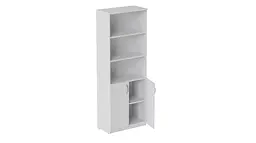 Шафа Анжело Ferrum-decor на 5 полиць з 2 дверима 1900x700x380 ДСП Біла 16 мм (FRD-105031)