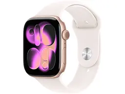 Смарт-годинник Apple Watch Series 11 GPS 42mm Rose Gold Alu. Case w. Light Blush S. Band - S/M (MEU04)