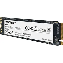 Накопичувач SSD Patriot P300 M.2 2280 PCIe NVMe 3.0 x4 3D TLC 256GB (P300P256GM28) - мініатюра 3