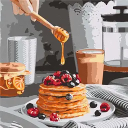 Картина за номерами "Солодкі панкейкі" ©alonka_good KHO5618 40х40 см