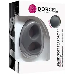 Ерекційне кільце Dorcel Liquid-Soft Teardrop 7 см сірий