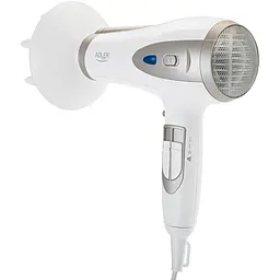 Фен Adler AD 2248 white champagne 2200Вт/ 2 швидкості/ хол.обдув/ темп.режимів-3/ іонізація/ дифузор - мініатюра 5