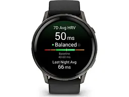 Смарт-годинник Garmin Venu 4 45 mm Slate with Black Silicone Band (010-03014-00) - мініатюра 2