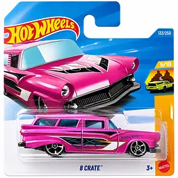Базова машинка Hot Wheels Wagons 8 Crate рожева (5785) JJJ86-N521