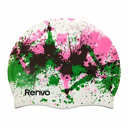 Доросла шапочка для плавання Renvo Kerio Splash Різнокольоровий Уні OSFM (2SC150-0314)