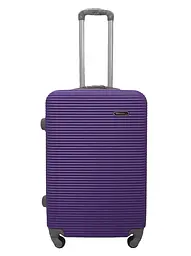 Валіза середня M ABS-пластик Milano bag 004 66×44×28,5см 75л Фіолетовий