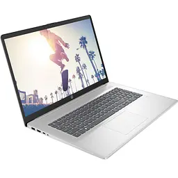 Ноутбук HP 17-cp2045ua 17.3" FHD IPS, 300n/Ryzen 5-7520U (4.3)/16Gb/SSD512Gb/Radeon/DOS/Сріблястий (D16F5EA) - мініатюра 2