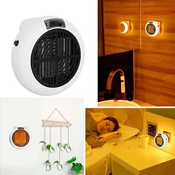 Портативний електричний обігрівач тепловентилятор 600 Вт UKC Wonder Heater Pro білий - мініатюра 3