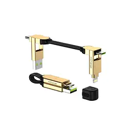 Кабель Rolling Square 6in1 inCharge X 100W, бежевий (X03WR)