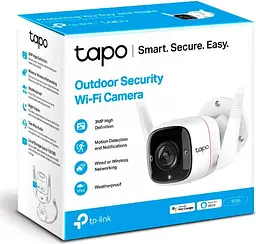 IP-Камера Tapo TC65 3MP N300 1xFE microSD outdoor TP-Link teh0016030 - мініатюра 6