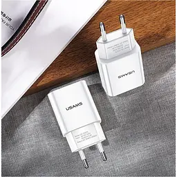 Мережевий зарядний пристрій Usams T18 10W White (US-CC075) [47557] - мініатюра 6
