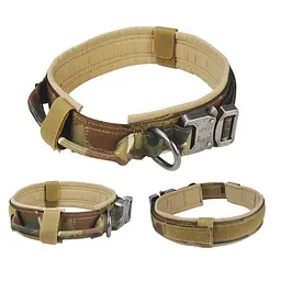 Нашийник для собак з повідцем Harness, нейлоновий з металевою пряжкою-фастекс L, Камуфляж - мініатюра 4