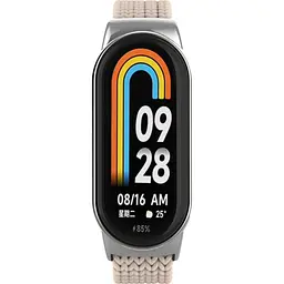 Ремінець ArmorStandart Braided Solo Loop для Xiaomi Smart Band 8/9/10 Beige (ARM88103) [156962] - мініатюра 2