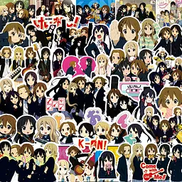 Стікерпак Кей-он! Набір наклейок GeekLand K-On! 75 штук