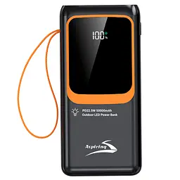 Зовнішній акумулятор (павербанк) Aspiring Light 50 PD22.5W 50000 mAh
