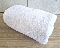 Рушник турецький махровий однотонний Gulcan 50х90 білий White щільність 480 г/м2 петля 16/1 - мініатюра 4