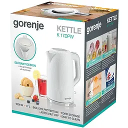 Електрочайник Gorenje K17DPW - мініатюра 5